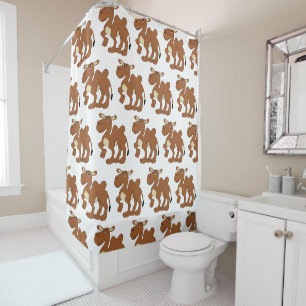 Bactrian Camel Design Shower Curtain