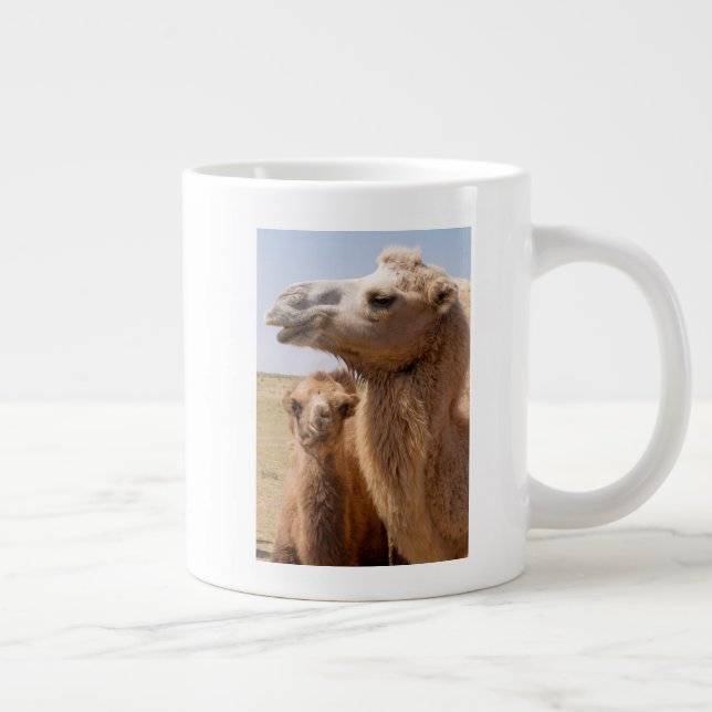 Bactrian Camel Portrait Large Coffee Mug (Right)