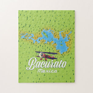 Bacurato mexico Lake map Jigsaw Puzzle