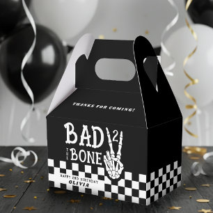 Bad 2 the Bone Skeleton 2nd Birthday Party Favour Box
