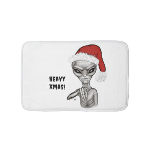 Bad Alien , Heavy Xmas ! Bath Mat
