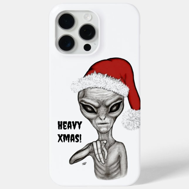 Bad Alien , Heavy Xmas ! Case-Mate iPhone Case (Back)