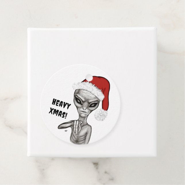 Bad Alien , Heavy Xmas ! Favour Tags (In Situ)