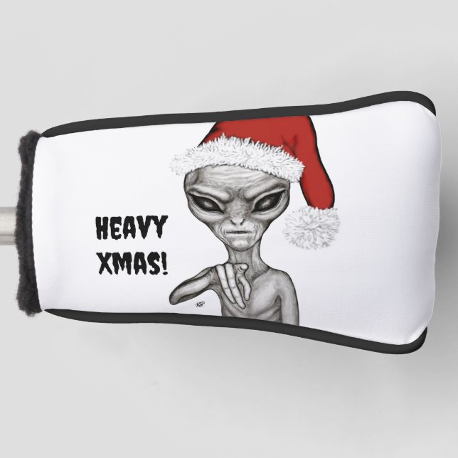 Bad Alien , Heavy Xmas ! Golf Head Cover (Front)