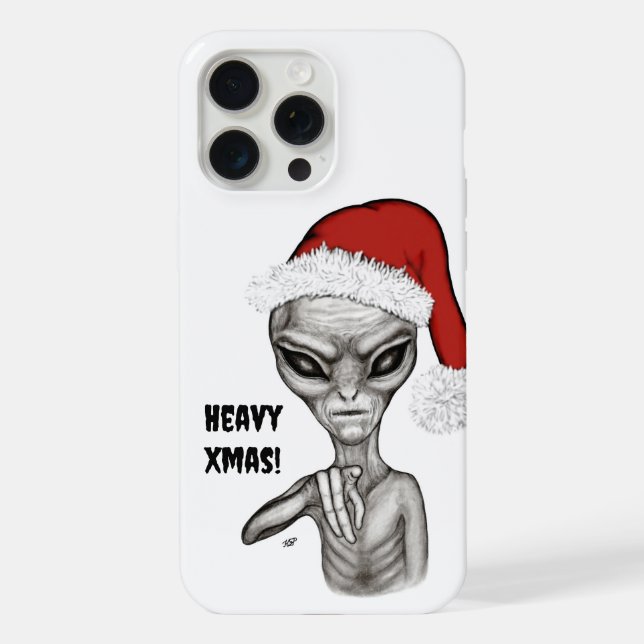 Bad Alien , Heavy Xmas ! iPhone Case (Back)