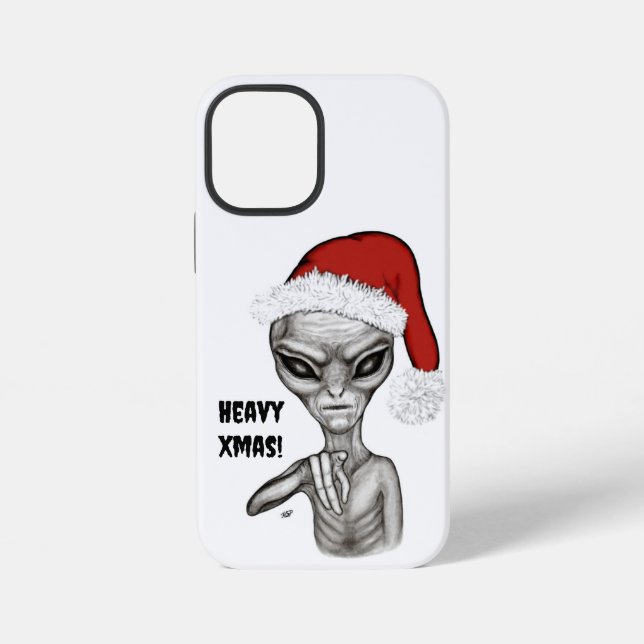 Bad Alien , Heavy Xmas ! iPhone Case (Back)