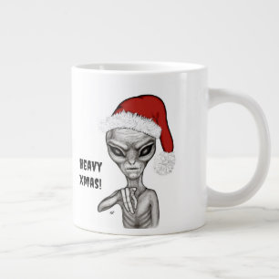 Bad Alien , Heavy Xmas ! Large Coffee Mug