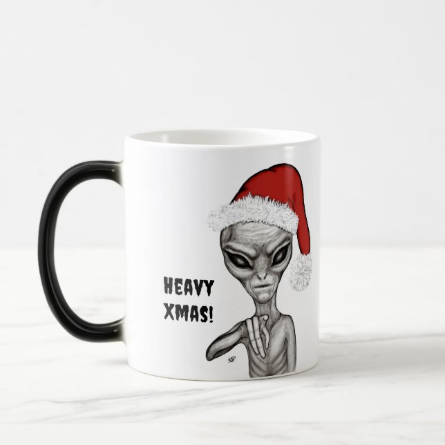 Bad Alien , Heavy Xmas ! Magic Mug (Left)