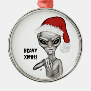 Bad Alien , Heavy Xmas ! Metal Tree Decoration