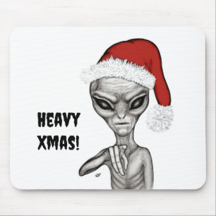 Bad Alien , Heavy Xmas ! Mouse Mat