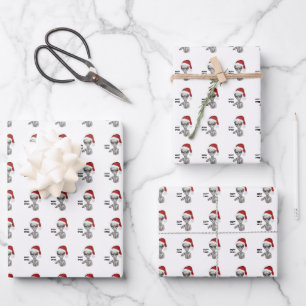 Bad Alien , Heavy Xmas ! Wrapping Paper Sheet