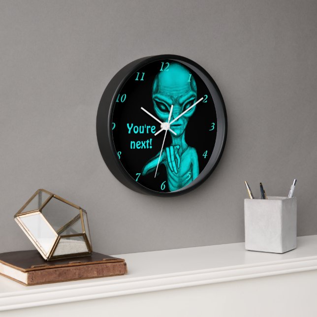 Bad Alien , You're next ! Clock (Office)