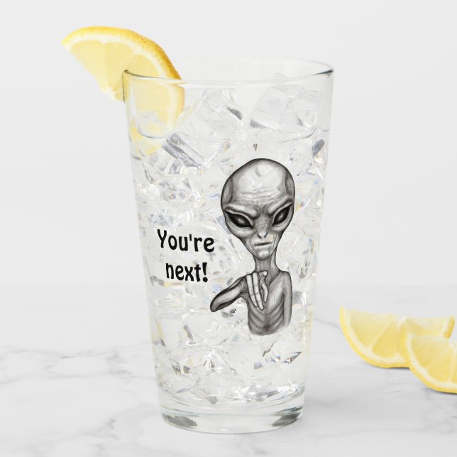 Bad Alien , You're next ! Glass (Front Ice)