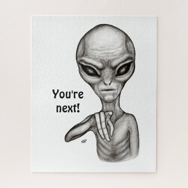 Bad Alien , You're next ! Jigsaw Puzzle (Vertical)