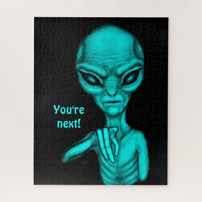 Bad Alien , You're next ! Jigsaw Puzzle (Vertical)
