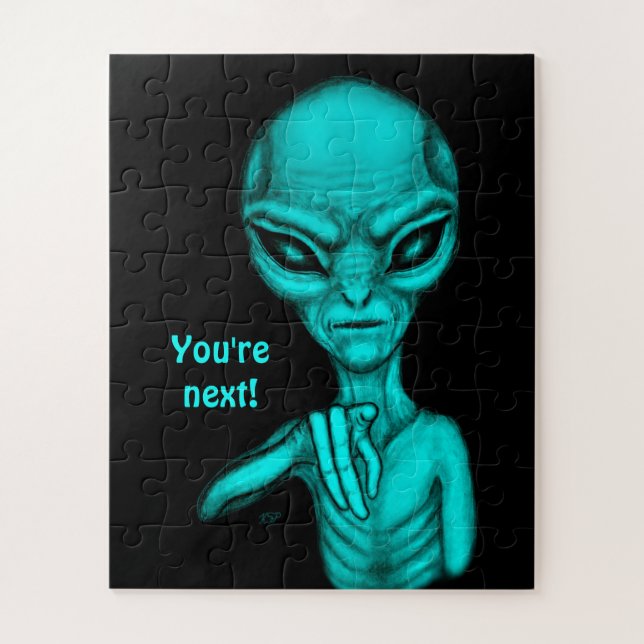 Bad Alien , You're next ! Jigsaw Puzzle (Vertical)