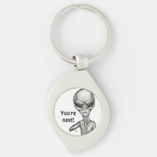 Bad Alien , You're next ! Key Ring