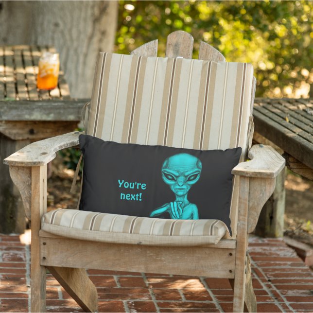 Bad Alien , You're next ! Lumbar Cushion (Chair)