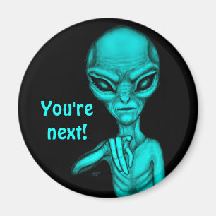 Bad Alien , You're next ! Magnet