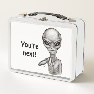 Bad Alien , You're next ! Metal Lunch Box