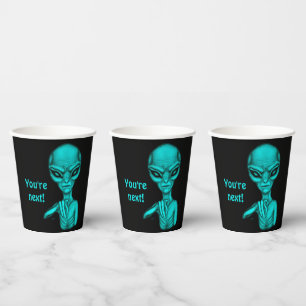 Bad Alien , You're next ! Paper Cups