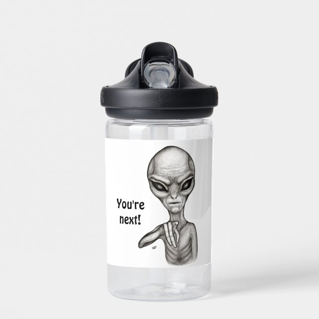 Bad Alien , You're next ! Water Bottle (Front)