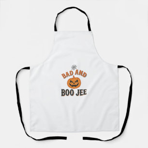 Bad And Boo Jee Halloween Pumpkin Graphic_1 Apron
