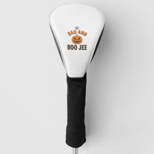 Bad And Boo Jee Halloween Pumpkin Graphic_1 Golf Head Cover