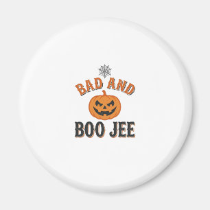 Bad And Boo Jee Halloween Pumpkin Graphic_1 Magnet