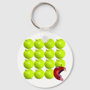 Bad Apple Key Ring