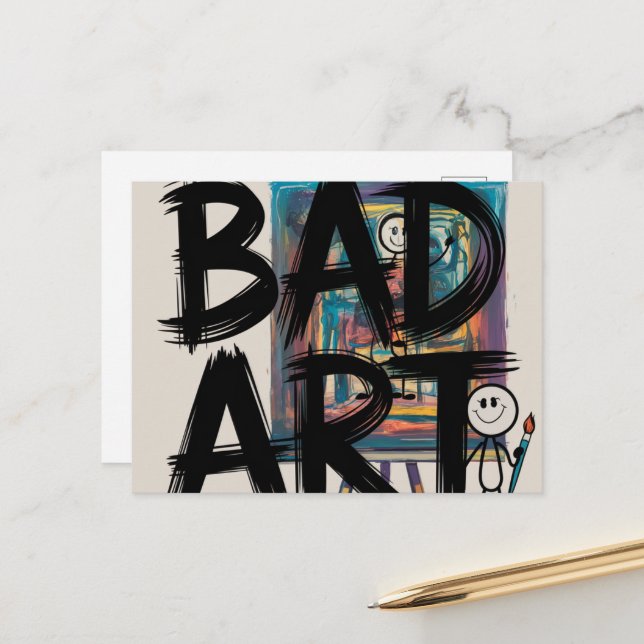 Bad Art Postcard (Front/Back In Situ)