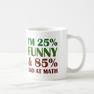 Bad At Math Funny Mug or Travel Mug