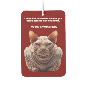 Bad Attitude Cat Car Air Freshener