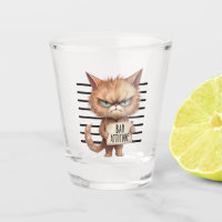 Bad Attitude Cat Mugshot – Funny Feline Design