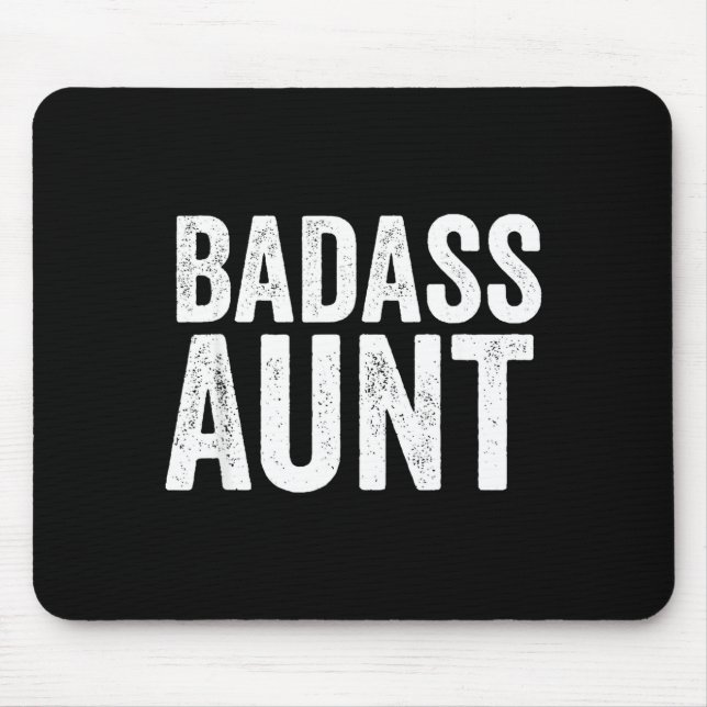 Bad Aunt Gift Funny New Aunt Idea New Niece Nephew Mouse Mat (Front)