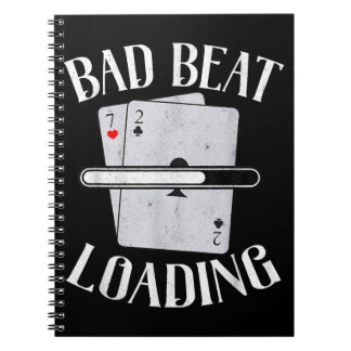Bad Beat Loading Texas Holdem Casino Funny Poker Notebook