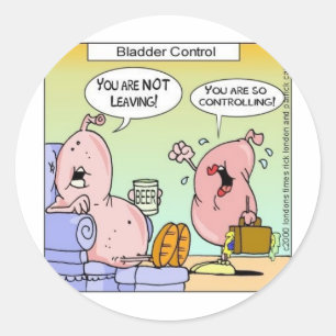 Bad Bladder Relationships Funny Gifts & Collectibl Classic Round Sticker