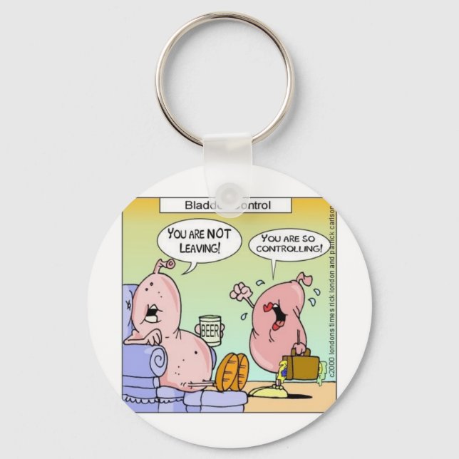 Bad Bladder Relationships Funny Gifts & Collectibl Key Ring (Front)