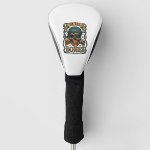 Bad Bones Pirate Skull Bandanna Rope Crossbones Golf Head Cover
