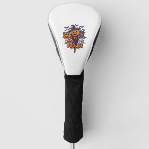 Bad Boo Jee Pumpkin Scarecrow Purple Owl Bats Golf Head Cover