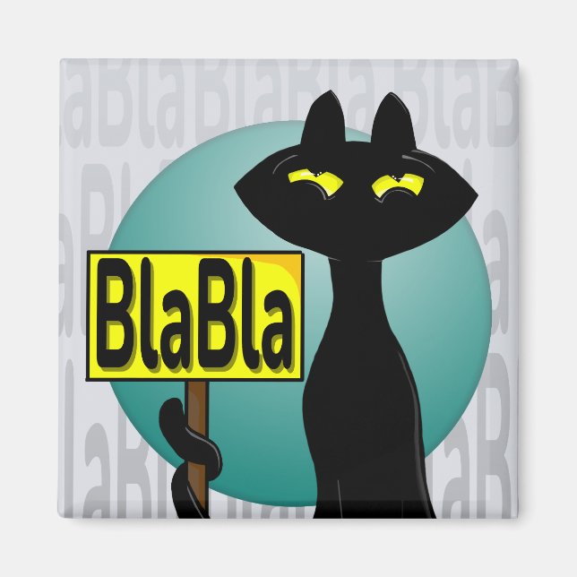 Bad Boogie Fanny Magnet - BlaBla sign (Front)
