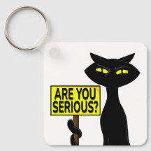 Bad Boogie Funny Are You Serius? Keychain