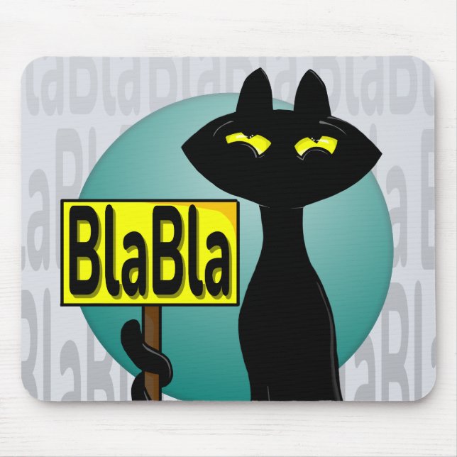 Bad Boogie Funny BlaBla Mouse Pad (Front)