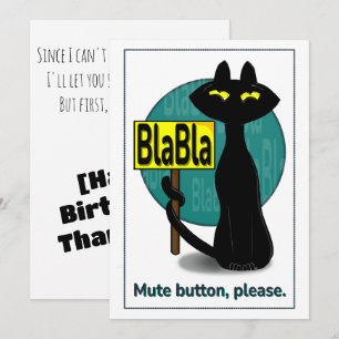 Bad Boogie Funny Greeting Card - BlaBla