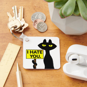 Bad Boogie Funny I Hate You Keychain