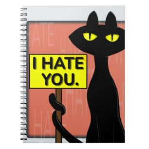 Bad Boogie Funny Notebook - I Hate You