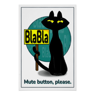 Bad Boogie Funny Poster - BlaBla sign