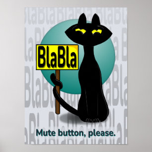 Bad Boogie Funny Poster - BlaBla sign