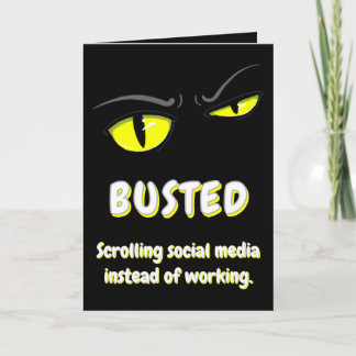 Bad Boogie Funny  - Sarcastic Thank You Card