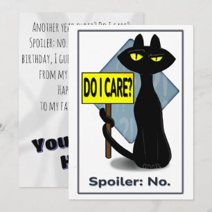 Bad Boogie Sarcastic Birthday Card